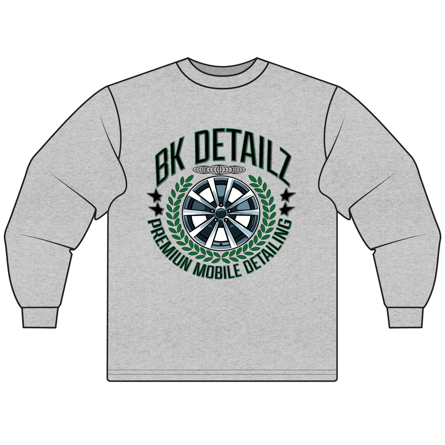 Premium Mobile Detailing Long Sleeve T-Shirt | BK Detailz X Garage Co.
