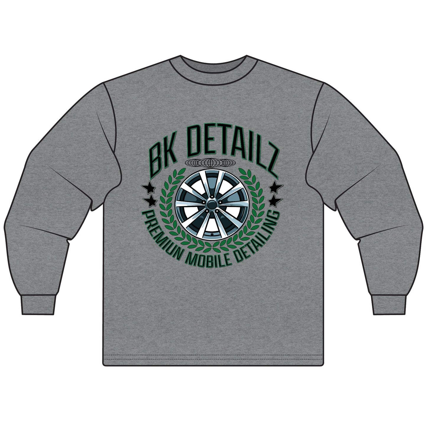 Premium Mobile Detailing Long Sleeve T-Shirt | BK Detailz X Garage Co.