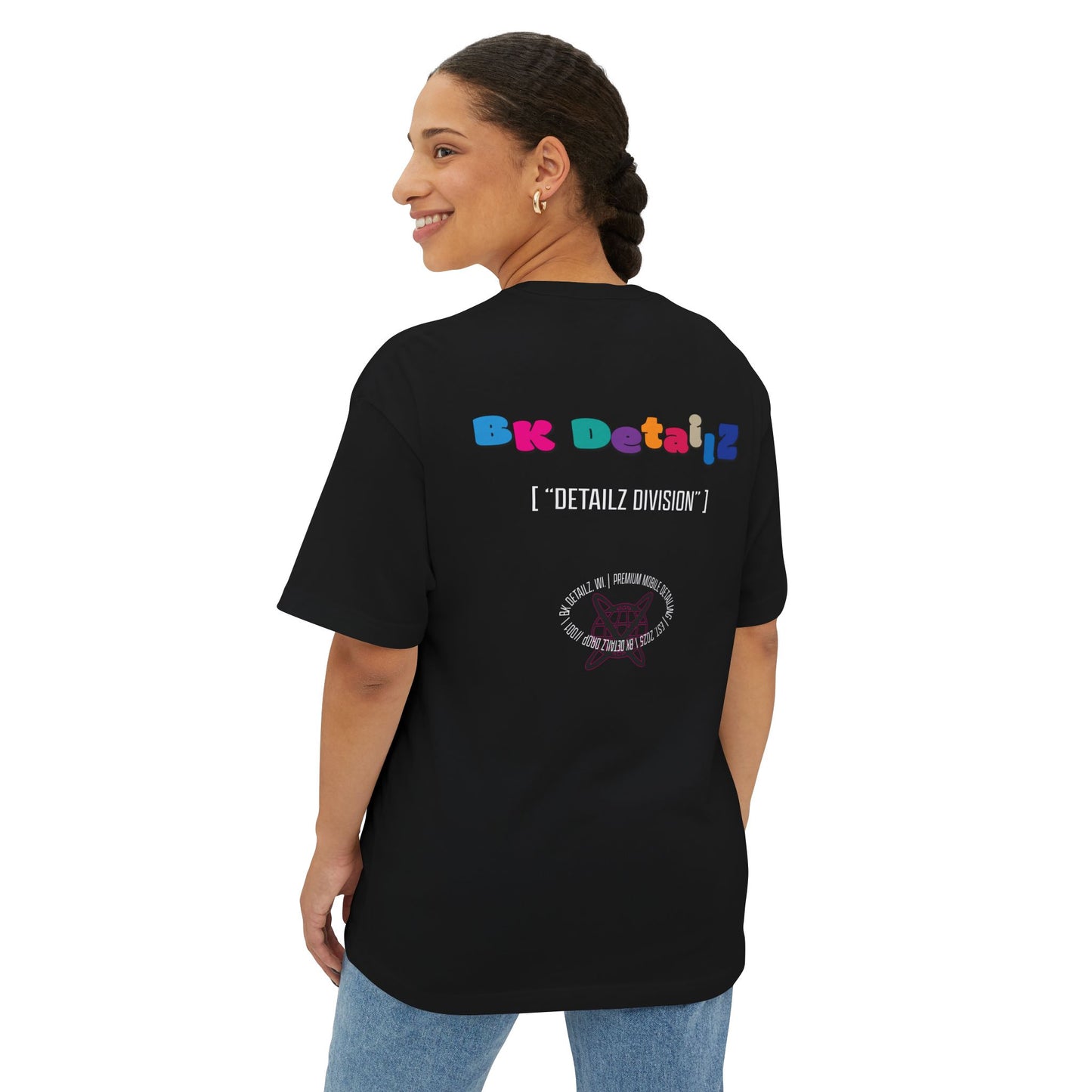 BK Detailz “DETAILZ DIVISION” Oversized Tee | Streetwear Graphic Shirt